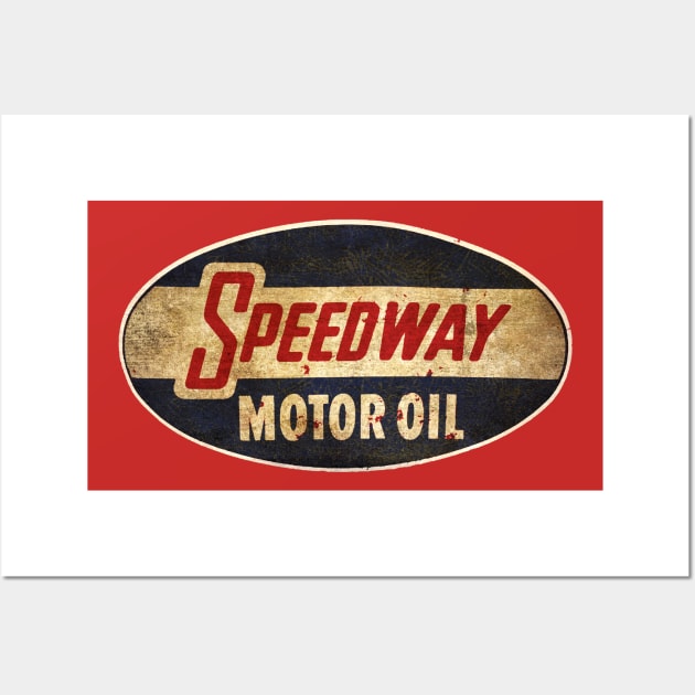 Speedway Oil Wall Art by Midcenturydave